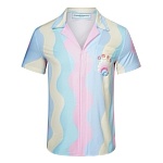 Casablanca Cuban collar Wave print Silk Short Sleeve shirt # 257595, cheap Casablanca Shirts