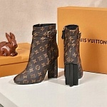 Louis Vuitton Monogram Side Zipper Ankle Boot For Women in 257745, cheap Louis Vuitton Boots