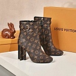 Louis Vuitton Monogram Side Zipper Ankle Boot For Women in 257745, cheap Louis Vuitton Boots
