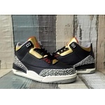 Air Jordan 3 Black Gold Make Over Sneaker For Men in 259101, cheap Jordan3