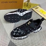 Louis Vuitton Almond toe Monogram Low Top Lace Up Sneakers For Men in 259234