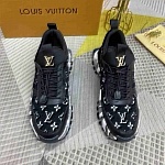 Louis Vuitton Almond toe Monogram Low Top Lace Up Sneakers For Men in 259234, cheap For Men