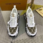 Louis Vuitton Almond toe Monogram Low Top Lace Up Sneakers For Men in 259236, cheap For Men
