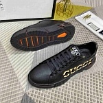 Gucci Almond toe Logo Print Low top Lace Up Sneakers For Men in 259242