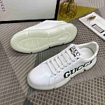 Gucci Almond toe Logo Print Low top Lace Up Sneakers For Men in 259243