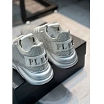 Philipp Plein Glittering Lace Up Sneakers For Men in 259988, cheap Philipp Plein