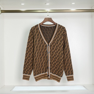 $48.00,Fendi FF Jacquard Cartigan Sweater Unisex # 260902