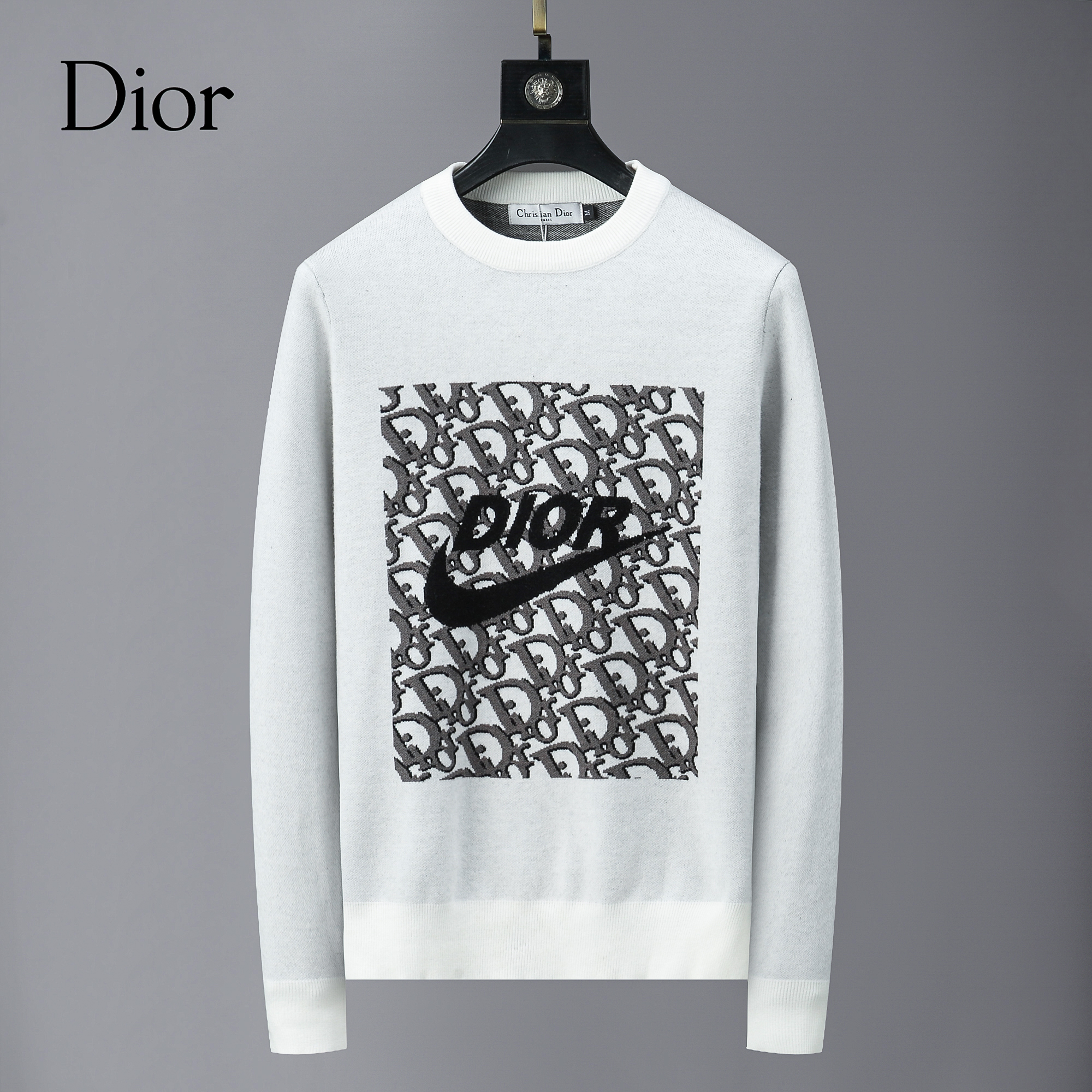 Dior Round Neck Sweater For Men in 261347, cheap Dior Sweaters, only $48!