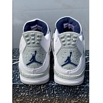 Jordan 4 Middle Night Navy Sneaker For Men in 261057, cheap Jordan4