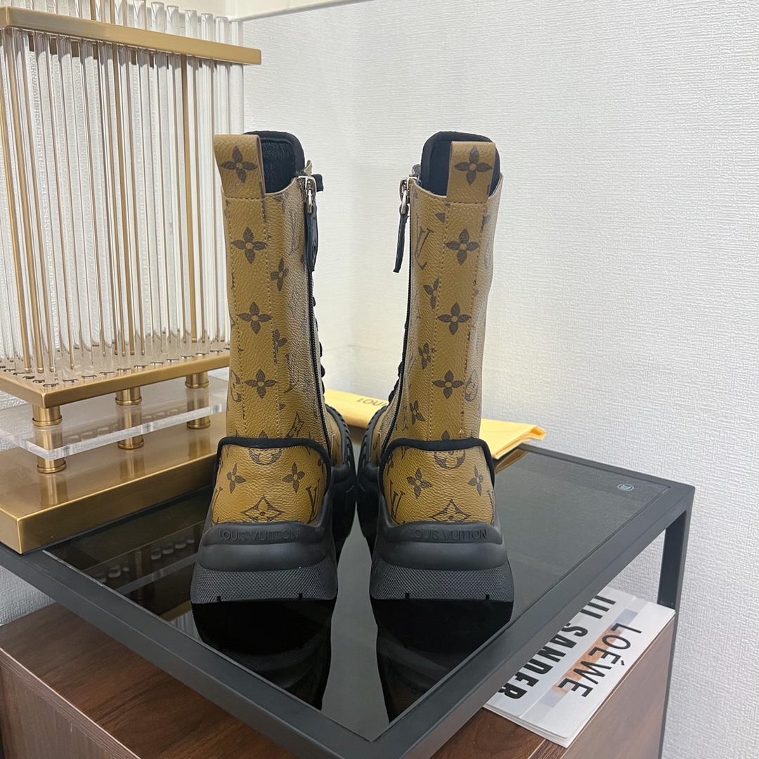 Louis Vuitton Lace Up Boot For Women # 262809, cheap Louis Vuitton Boots, only $129!