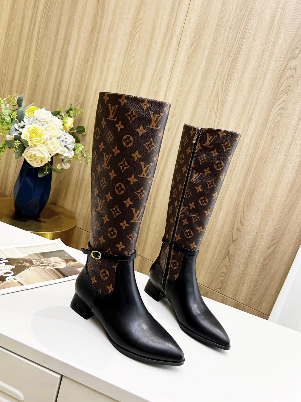 Louis Vuitton Pointed Toe Boot For Women # 262827, cheap Louis Vuitton Boots, only $115!