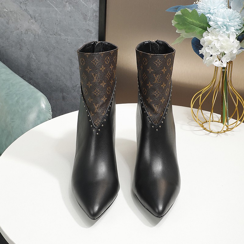 Louis Vuitton Pointed Toe And Leather Boot For Women # 262835, cheap Louis Vuitton Boots, only $115!