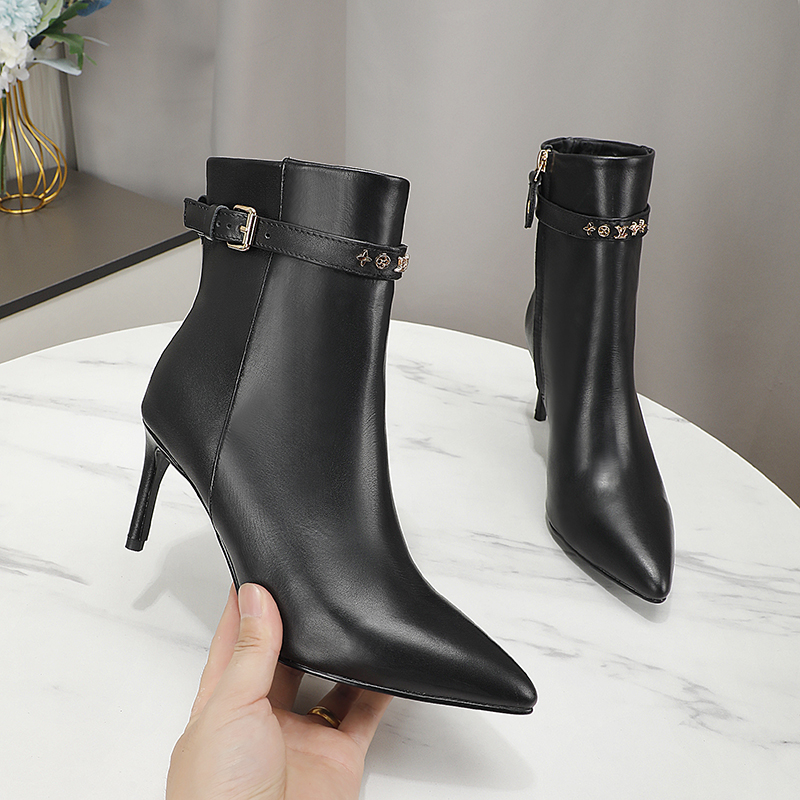 Louis Vuitton Pointed Toe ankle boot For Women # 262837, cheap Louis Vuitton Boots, only $115!