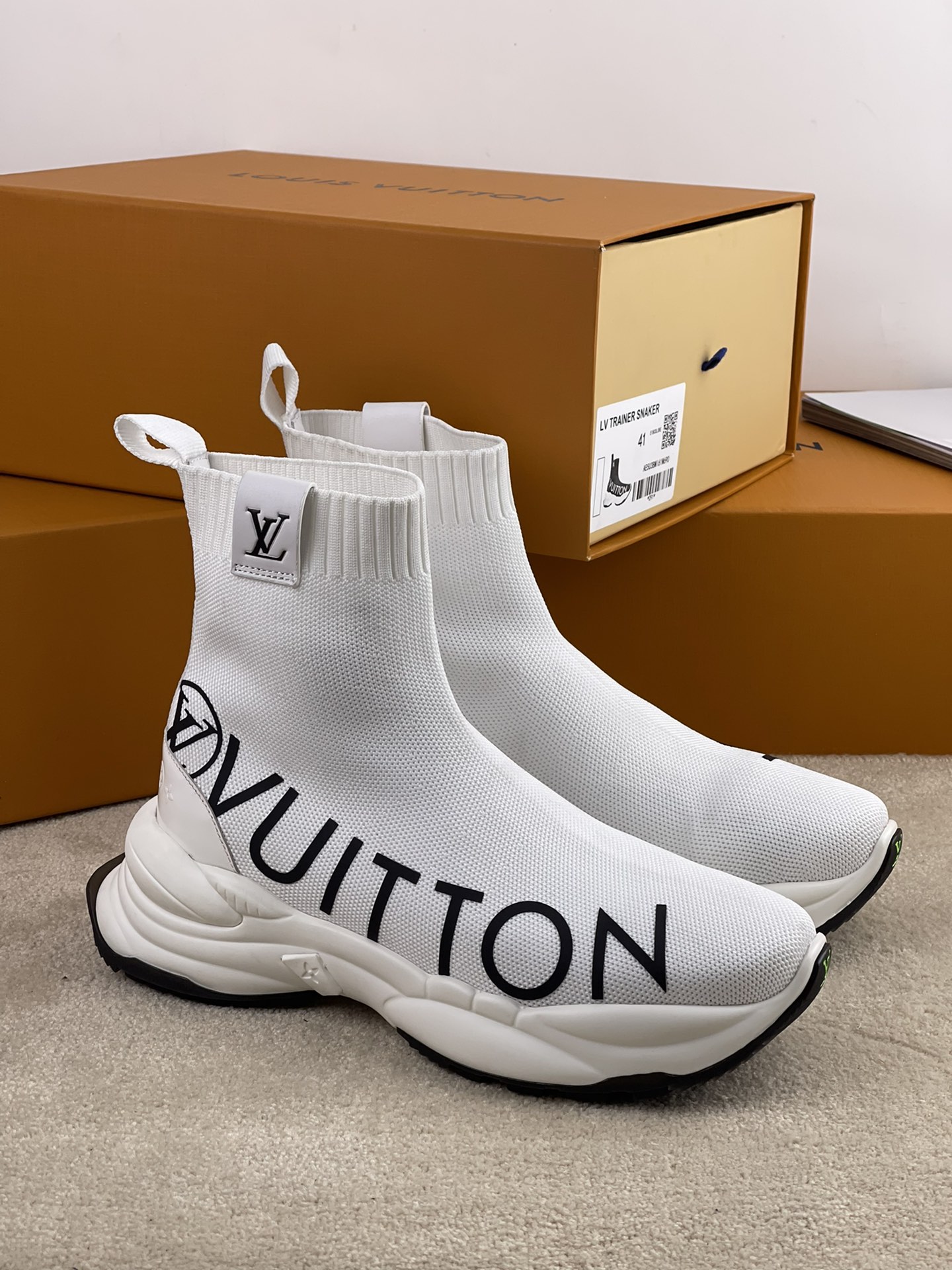 Louis Vuitton Run 55 Sneaker Boot For Men # 263019, cheap Louis Vuitton Boots, only $89!