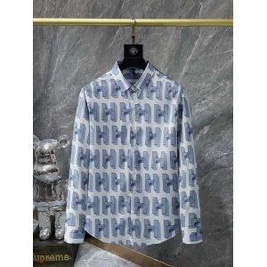 $35.00,Hermes Long Sleeve Shirts For Men # 263339