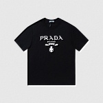 Prada Short Sleeve T Shirts Unisex # 263902, cheap Prada T-shirts