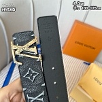 Louis Vuitton 4.0cm Width Belts # 264085, cheap LouisVuitton Belts