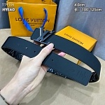 Louis Vuitton 4.0cm Width Belts # 264095, cheap LouisVuitton Belts