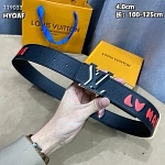4.0 cm Louis Vuitton Belts For Men # 264165, cheap LouisVuitton Belts