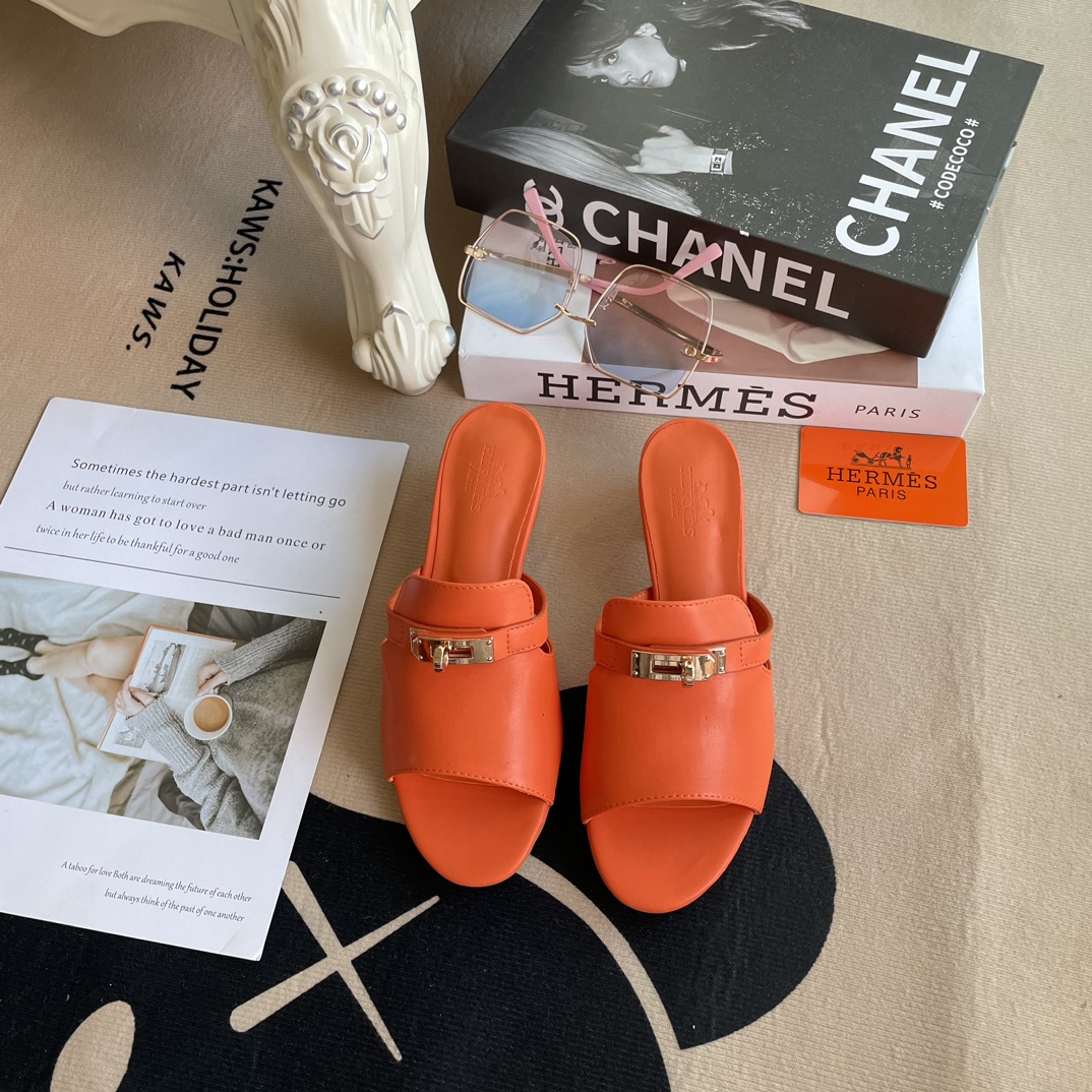 Hermes Noir Cute Mule Sandals For Women # 264908, cheap Hermes Sandals, only $66!