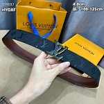 4.0 cm Louis Vuitton Belts For Men # 264170, cheap LouisVuitton Belts