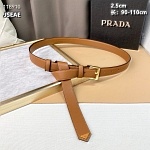 2.5 cm Width Prada Belts For Women # 264433, cheap Mont Blanca Belts