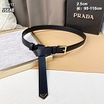 2.5 cm Width Prada Belts For Women # 264434, cheap Mont Blanca Belts
