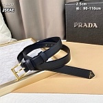 2.5 cm Width Prada Belts For Women # 264434, cheap Mont Blanca Belts