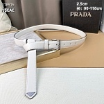 2.5 cm Width Prada Belts For Women # 264436, cheap Mont Blanca Belts