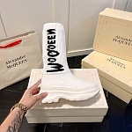 Alexander McQueen Tread ribbed knit ankle For Women # 264761, cheap Alexander McQueen