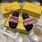 Fendi Vertigo Satin Slides For Women # 264886, cheap Fendi Slippers