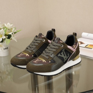 $89.00,Louis Vuitton Run Away Leather Sports Shoes # 265415