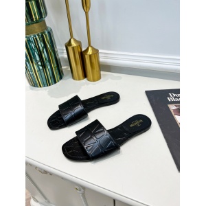$74.00,Valentino Flat Slides Sandals For Women # 265896