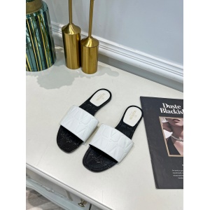 $74.00,Valentino Flat Slides Sandals For Women # 265904