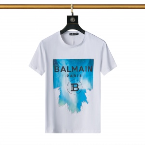 $25.00,Balmain Crew Neck Short Sleeve T Shirts For Men # 266017