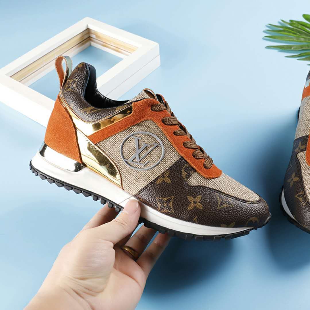 Louis Vuitton Run Away Leather Sports Shoes # 265407, cheap LV Leisure Shoes For Women, only $89!