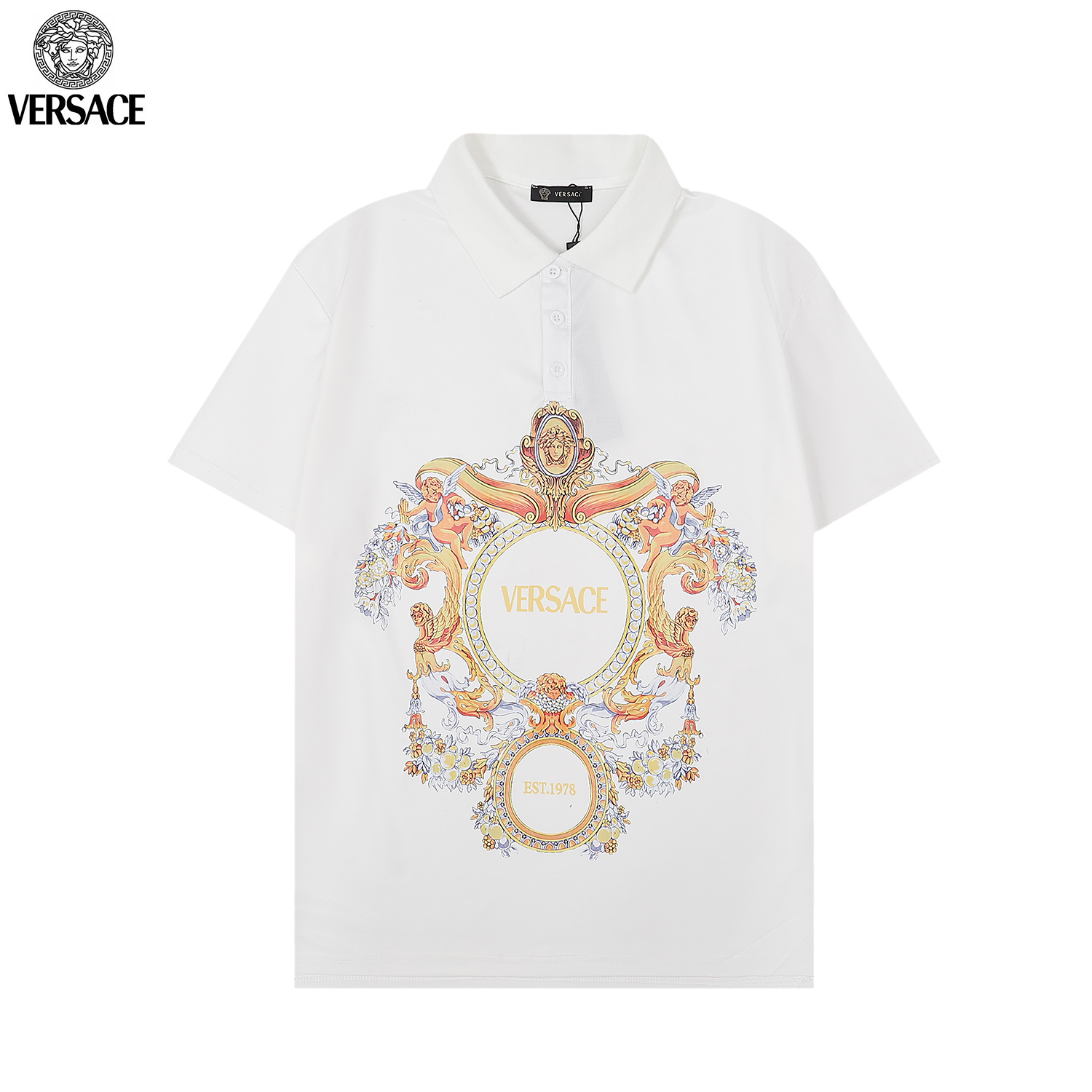 Versace Short Sleeve T Shirts Unisex # 265596, cheap Versace T Shirt Men's Versace, only $27!