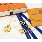 Louis Vuitton Necklace&Earrings&Bracelet Set # 265305, cheap LV Necklace