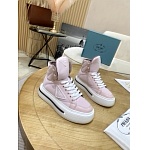 Prada high top lace up sneakers sneakers For Women # 265373