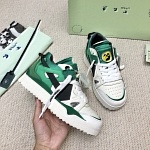 Off White Sponge leather and neoprene sneakers # 265424