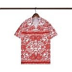Dior Collar Short Sleeve Shirts For Men # 265755, cheap Dior Shirts