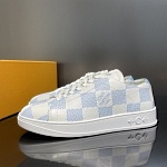 Louis Vuitton Damier Azur Print Casual Sneaker For Men # 265825