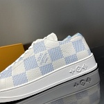Louis Vuitton Damier Azur Print Casual Sneaker For Men # 265825, cheap For Men