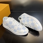 Louis Vuitton Damier Azur Print Casual Sneaker For Men # 265825, cheap For Men