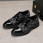 Louis Vuitton Monogram Emberoidered Lace Up Shoes For Men # 265871, cheap LV Dress Shoes