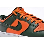 Nike Dunk Low Miami Hurricanes Sneakers Unisex # 265921, cheap Dunk SB Middle