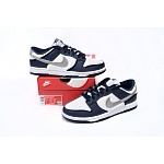 Nike Dunk Summit White Midnight Navy Sneakers Unisex # 265932, cheap Dunk SB Middle