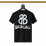 Balenciaga Crew Neck Short Sleeve T Shirts For Men # 266008, cheap Balenciaga T Shirts