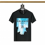 Balmain Crew Neck Short Sleeve T Shirts For Men # 266018