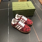 Gucci x Adidas GG Canvas Sneaker For Kids # 266068, cheap Gucci Shoes For Kids